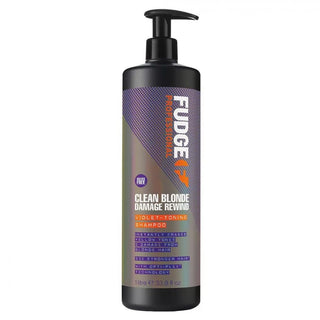 Fudge Clean Blonde Damage Rewind Violet Toning Shampoo 1000ml