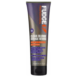 Fudge Clean Blonde Damage Rewind Violet Toning Shampoo 250ml